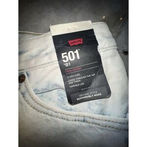 Levi's 501 '81 Erikka's Pic Jeans Women's 26x31 High Rise Tapered, Blank Red Tab